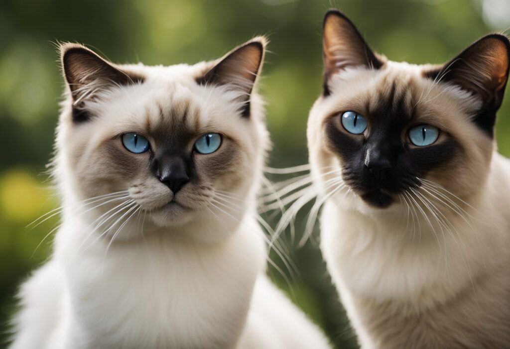 Birman and Siamese Cats