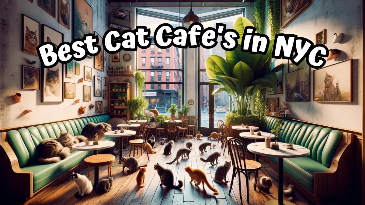 Bunch of cats at a cat cafe - Best Cat Cafe's in NYC