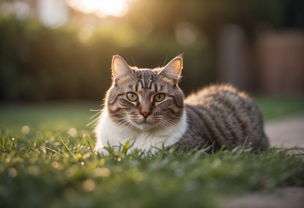 Cat Sitting in the grass