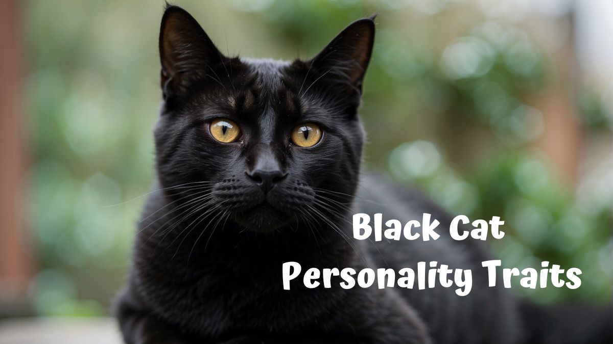 Black Cat sitting on a ledge - Black Cat Personality Traits